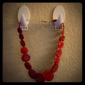 Red Clasp Necklace Like New